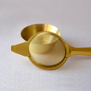 Stainless Steel Gold Tea Strainer